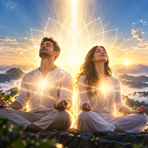 Subliminal Flash app — serene visualization of affirmations and peaceful imagery
